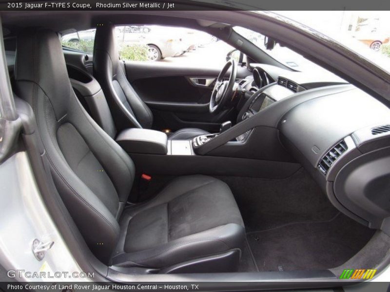 Rhodium Silver Metallic / Jet 2015 Jaguar F-TYPE S Coupe