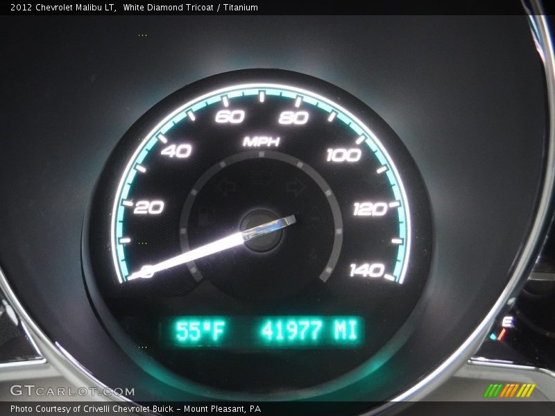White Diamond Tricoat / Titanium 2012 Chevrolet Malibu LT