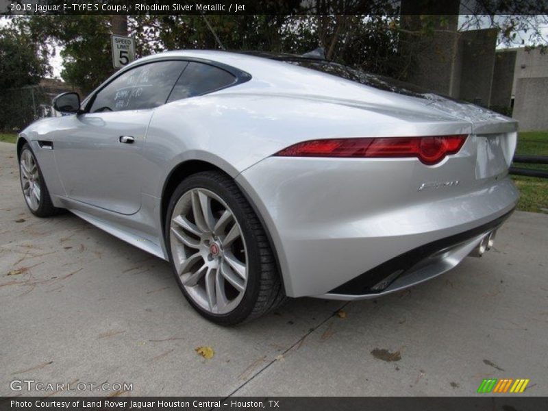 Rhodium Silver Metallic / Jet 2015 Jaguar F-TYPE S Coupe