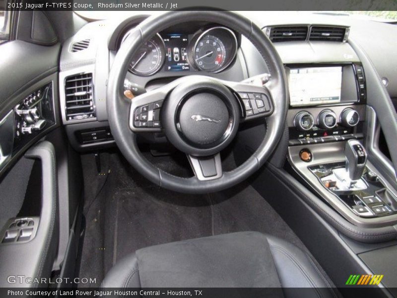 Rhodium Silver Metallic / Jet 2015 Jaguar F-TYPE S Coupe