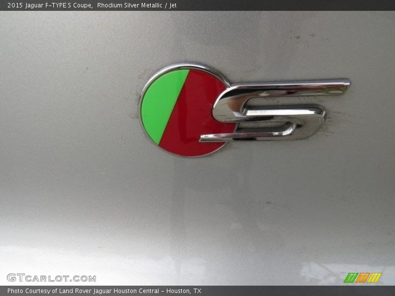 Rhodium Silver Metallic / Jet 2015 Jaguar F-TYPE S Coupe