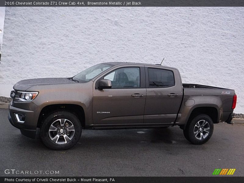 Brownstone Metallic / Jet Black 2016 Chevrolet Colorado Z71 Crew Cab 4x4