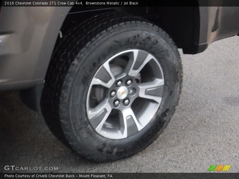 Brownstone Metallic / Jet Black 2016 Chevrolet Colorado Z71 Crew Cab 4x4