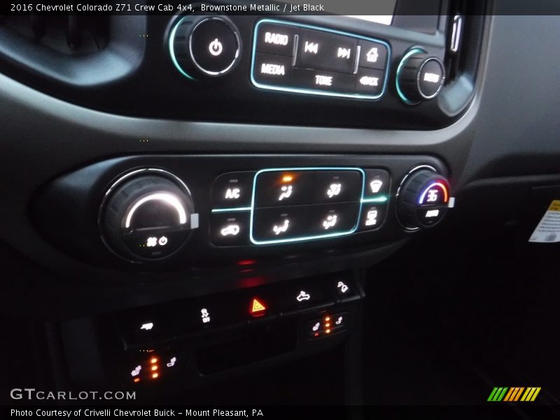 Brownstone Metallic / Jet Black 2016 Chevrolet Colorado Z71 Crew Cab 4x4