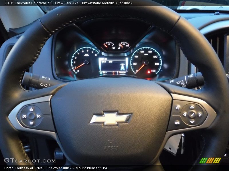 Brownstone Metallic / Jet Black 2016 Chevrolet Colorado Z71 Crew Cab 4x4