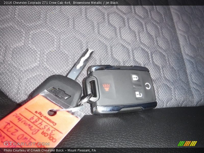 Brownstone Metallic / Jet Black 2016 Chevrolet Colorado Z71 Crew Cab 4x4