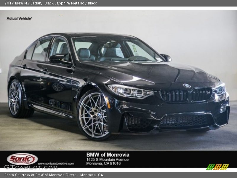 Black Sapphire Metallic / Black 2017 BMW M3 Sedan