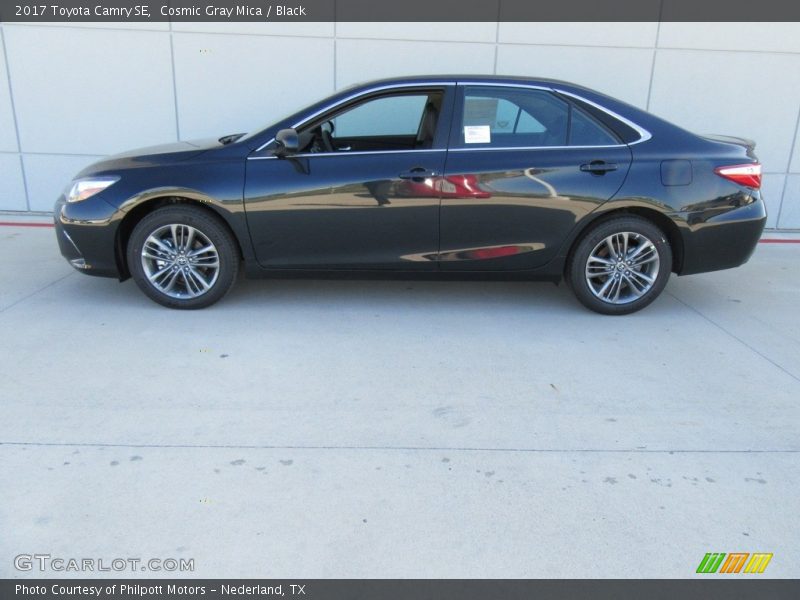 Cosmic Gray Mica / Black 2017 Toyota Camry SE