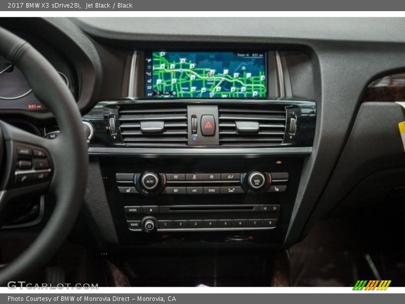 Jet Black / Black 2017 BMW X3 sDrive28i