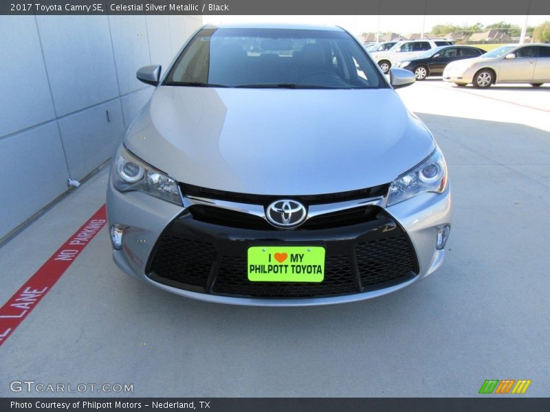 Celestial Silver Metallic / Black 2017 Toyota Camry SE
