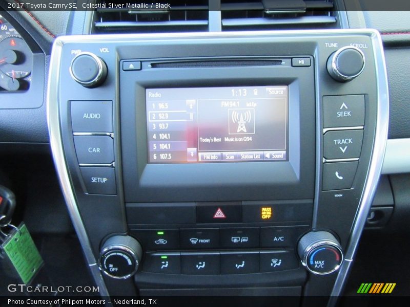 Celestial Silver Metallic / Black 2017 Toyota Camry SE