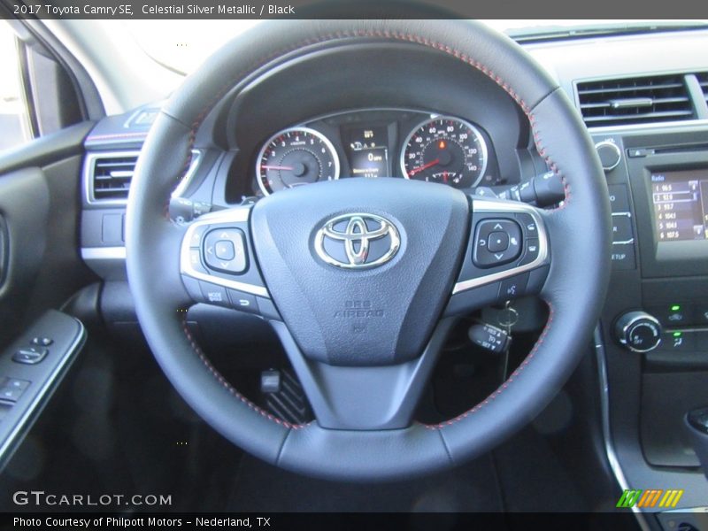 Celestial Silver Metallic / Black 2017 Toyota Camry SE