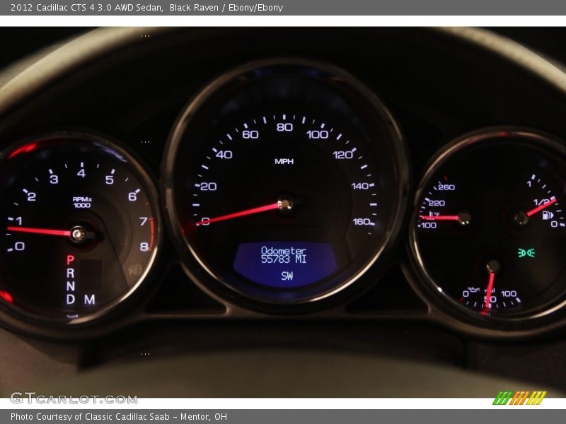 Black Raven / Ebony/Ebony 2012 Cadillac CTS 4 3.0 AWD Sedan