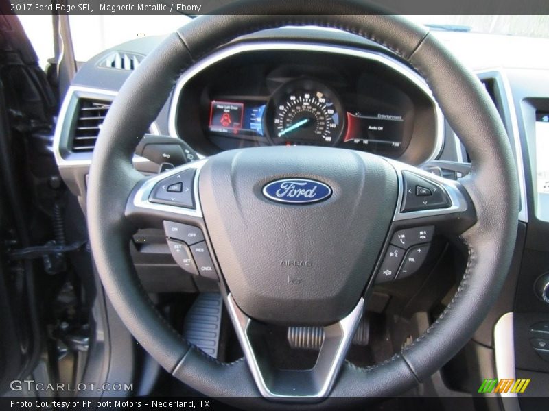 Magnetic Metallic / Ebony 2017 Ford Edge SEL