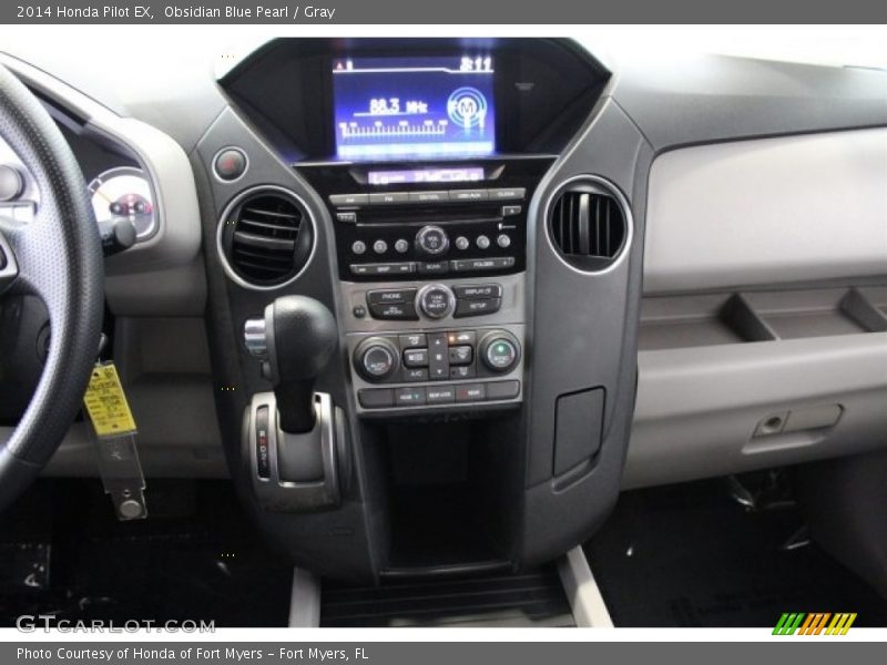Obsidian Blue Pearl / Gray 2014 Honda Pilot EX