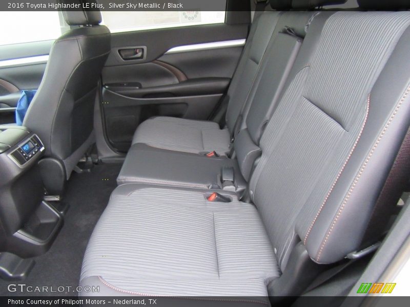 Rear Seat of 2016 Highlander LE Plus