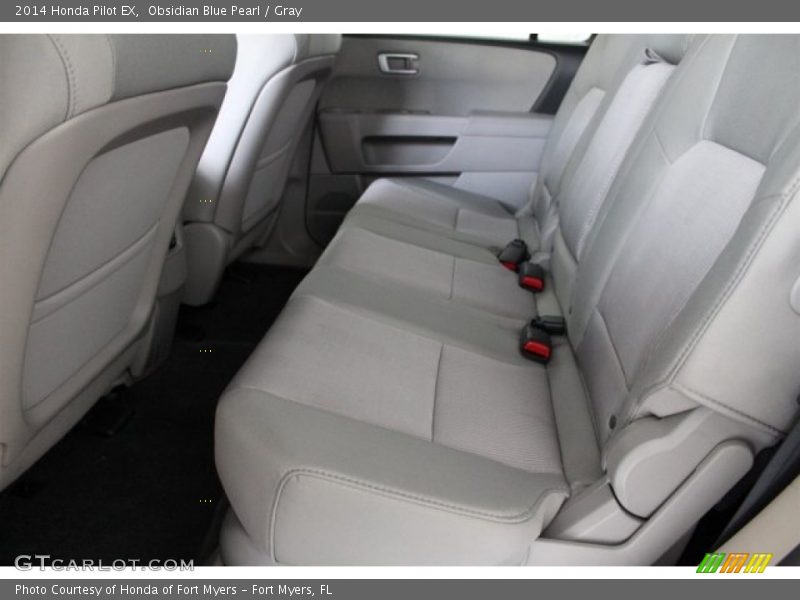 Obsidian Blue Pearl / Gray 2014 Honda Pilot EX