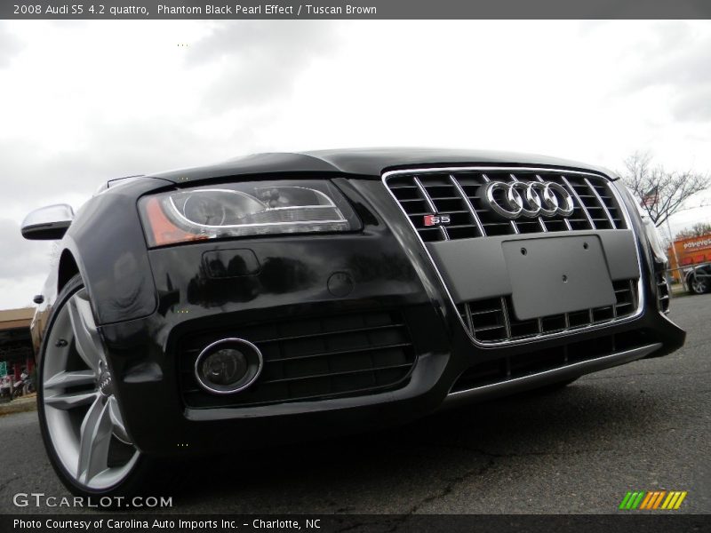 Phantom Black Pearl Effect / Tuscan Brown 2008 Audi S5 4.2 quattro