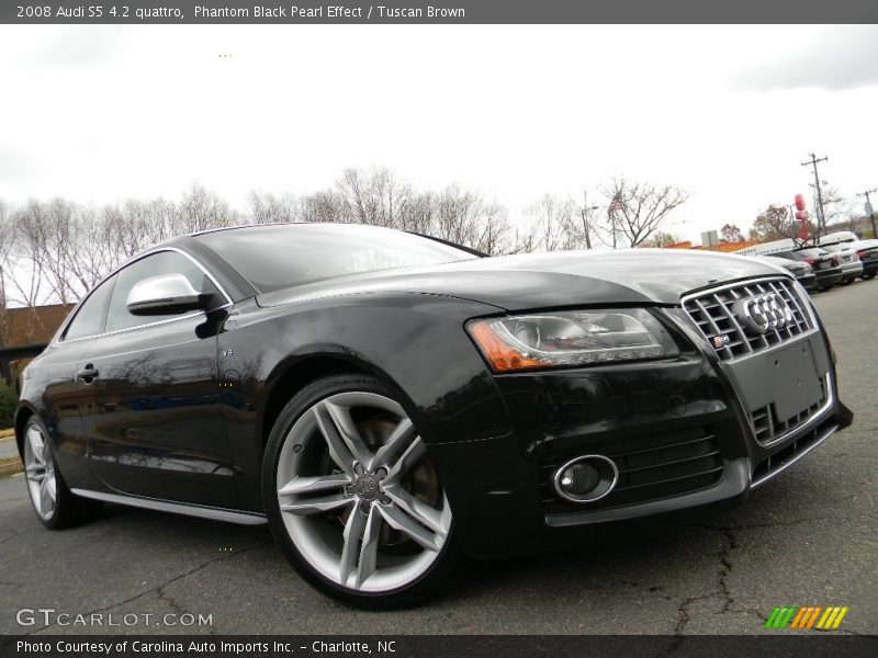 Phantom Black Pearl Effect / Tuscan Brown 2008 Audi S5 4.2 quattro