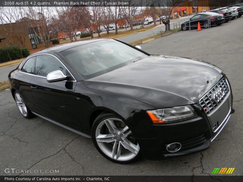 Phantom Black Pearl Effect / Tuscan Brown 2008 Audi S5 4.2 quattro