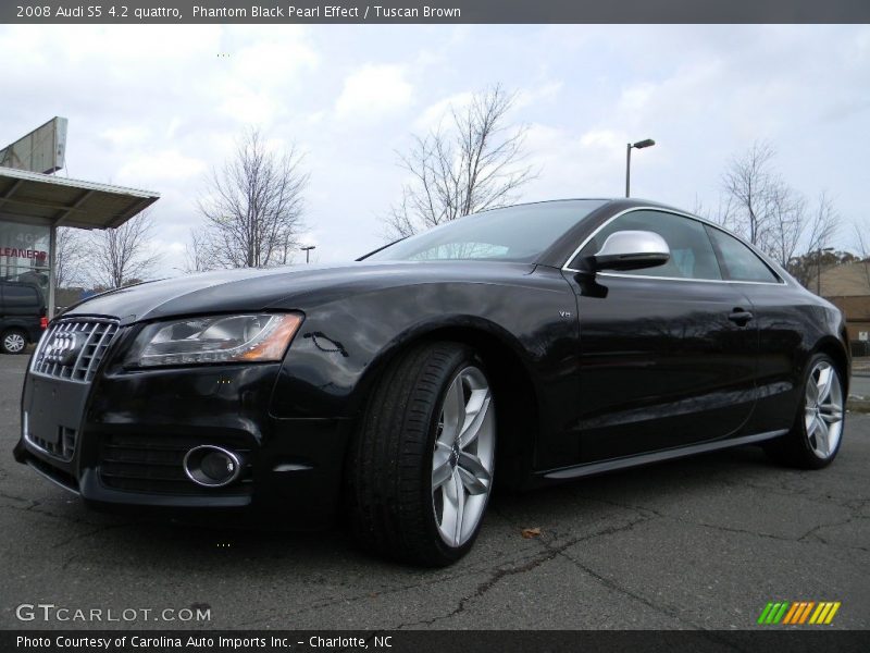 Phantom Black Pearl Effect / Tuscan Brown 2008 Audi S5 4.2 quattro