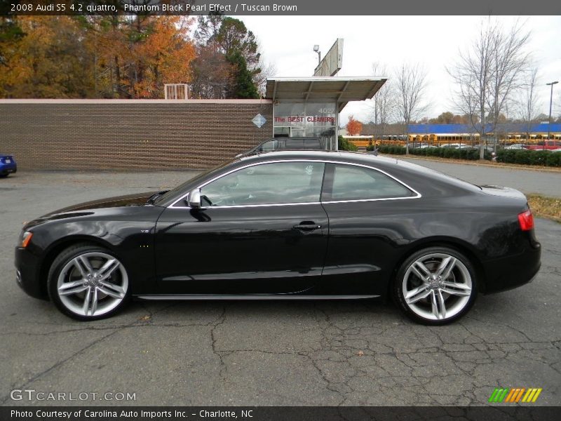 Phantom Black Pearl Effect / Tuscan Brown 2008 Audi S5 4.2 quattro