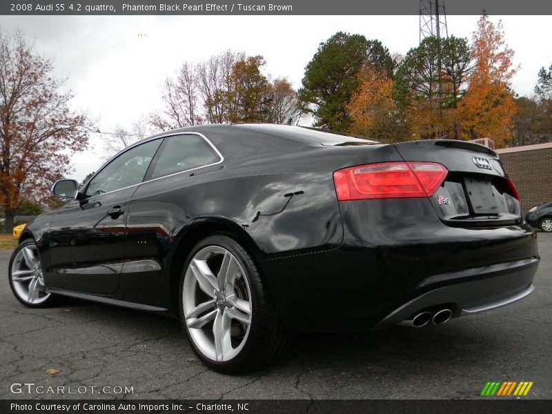 Phantom Black Pearl Effect / Tuscan Brown 2008 Audi S5 4.2 quattro