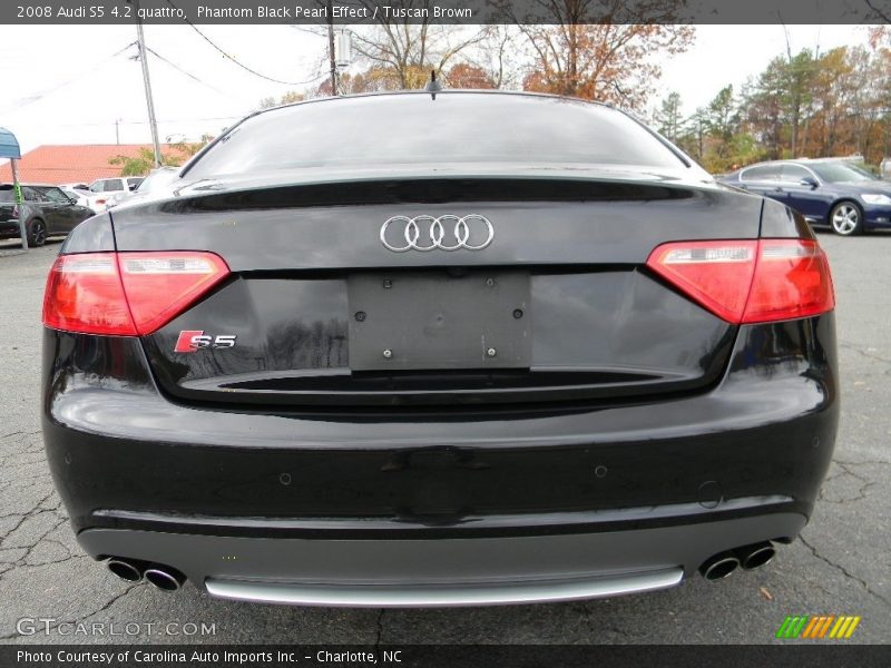 Phantom Black Pearl Effect / Tuscan Brown 2008 Audi S5 4.2 quattro