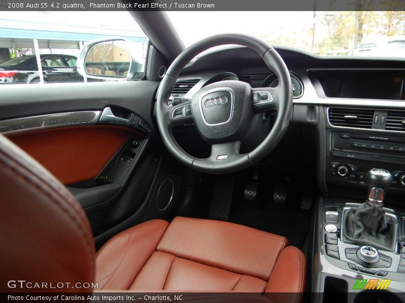 Phantom Black Pearl Effect / Tuscan Brown 2008 Audi S5 4.2 quattro