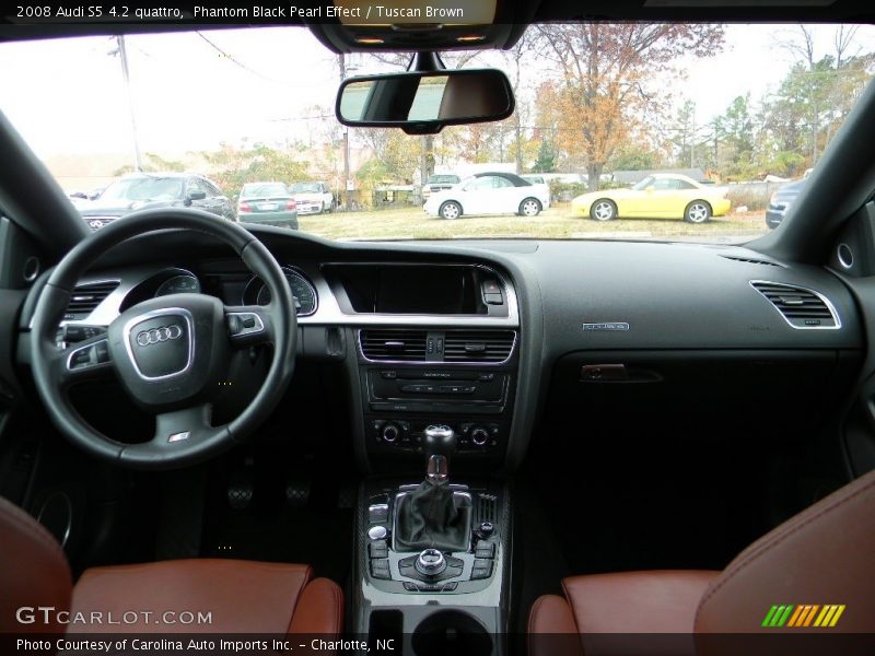 Phantom Black Pearl Effect / Tuscan Brown 2008 Audi S5 4.2 quattro
