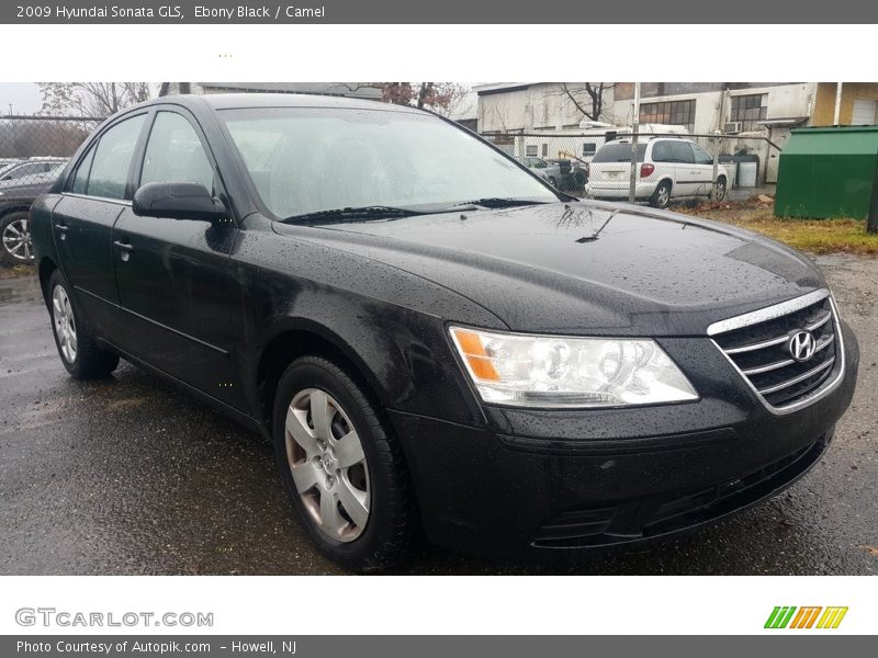 Ebony Black / Camel 2009 Hyundai Sonata GLS