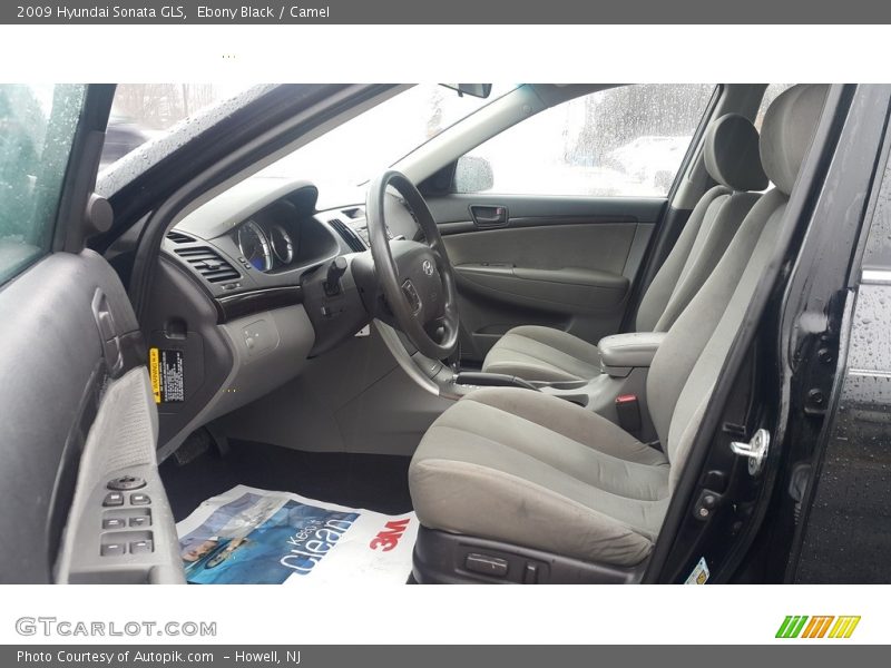 Ebony Black / Camel 2009 Hyundai Sonata GLS