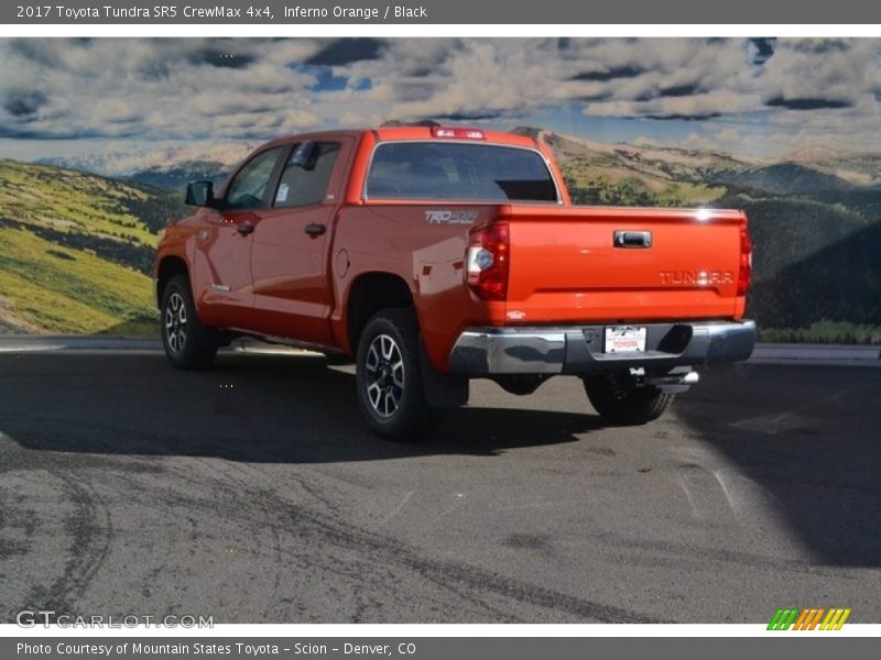 Inferno Orange / Black 2017 Toyota Tundra SR5 CrewMax 4x4