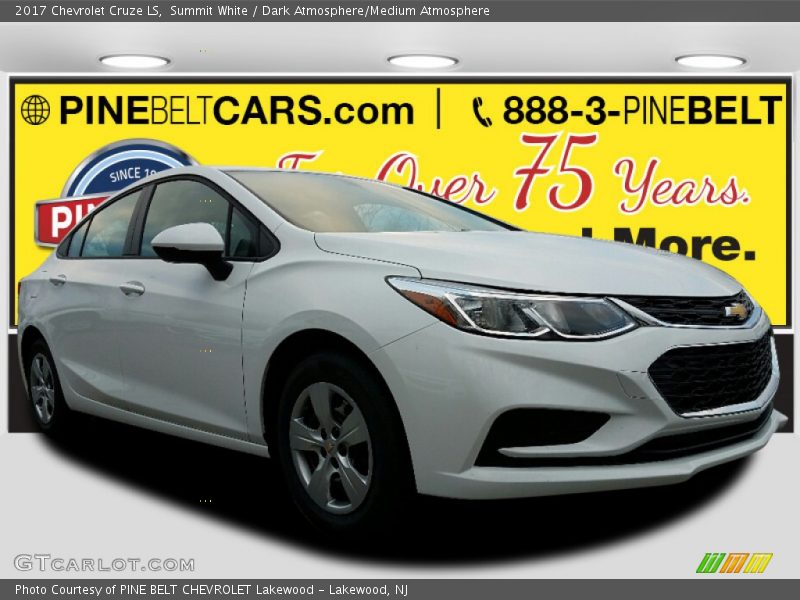 Summit White / Dark Atmosphere/Medium Atmosphere 2017 Chevrolet Cruze LS