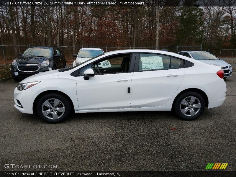 Summit White / Dark Atmosphere/Medium Atmosphere 2017 Chevrolet Cruze LS