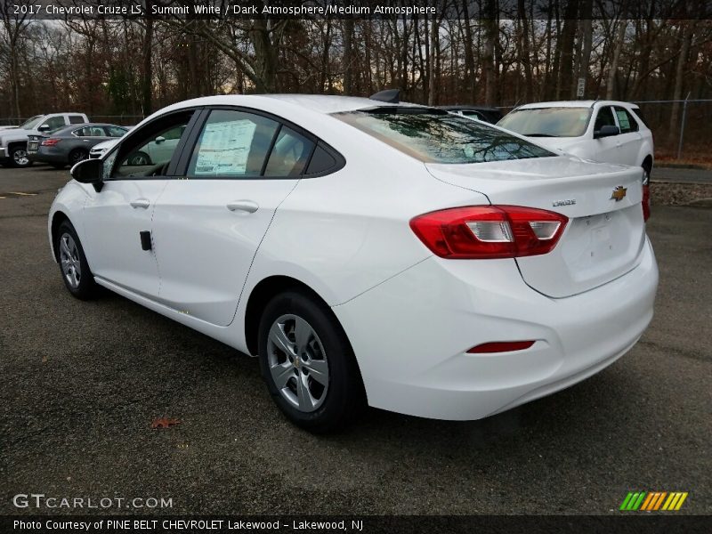 Summit White / Dark Atmosphere/Medium Atmosphere 2017 Chevrolet Cruze LS