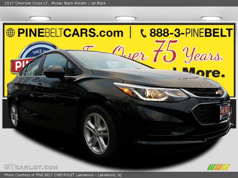 Mosaic Black Metallic / Jet Black 2017 Chevrolet Cruze LT