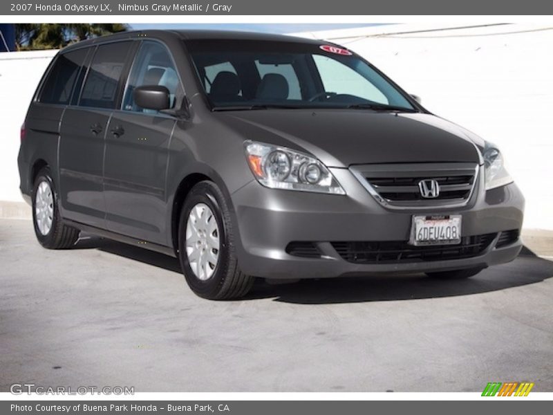 Nimbus Gray Metallic / Gray 2007 Honda Odyssey LX
