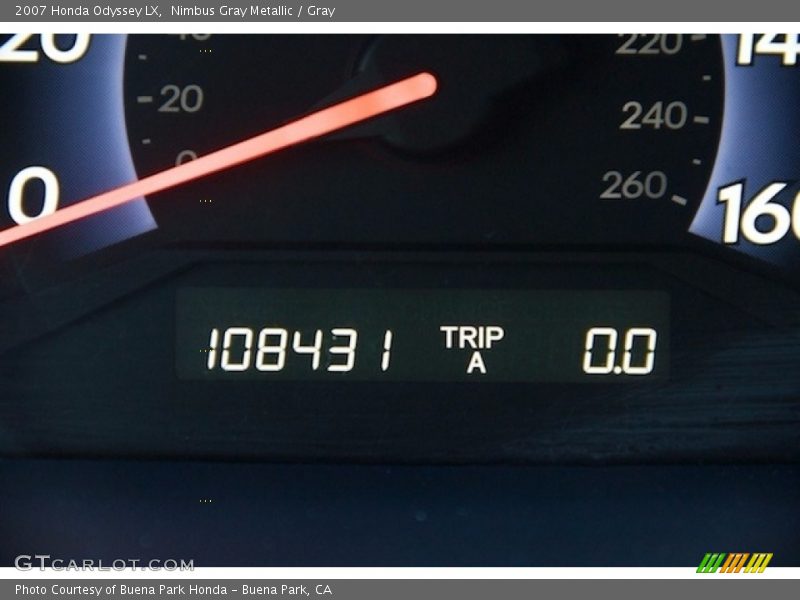 Nimbus Gray Metallic / Gray 2007 Honda Odyssey LX
