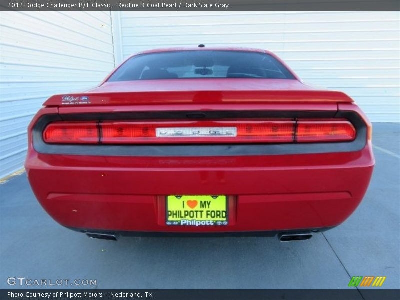 Redline 3 Coat Pearl / Dark Slate Gray 2012 Dodge Challenger R/T Classic