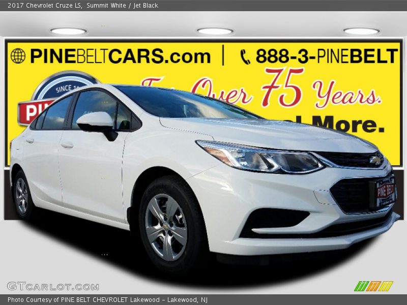 Summit White / Jet Black 2017 Chevrolet Cruze LS