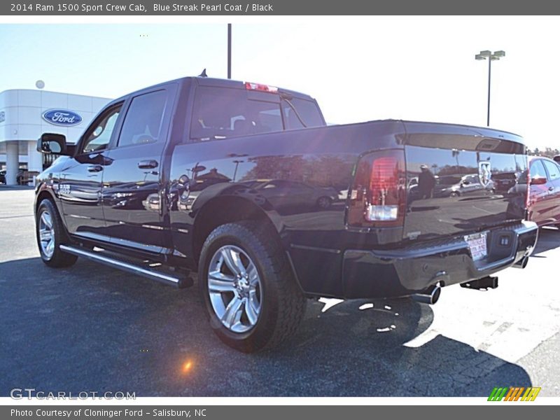 Blue Streak Pearl Coat / Black 2014 Ram 1500 Sport Crew Cab