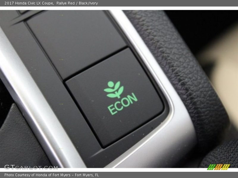 Rallye Red / Black/Ivory 2017 Honda Civic LX Coupe