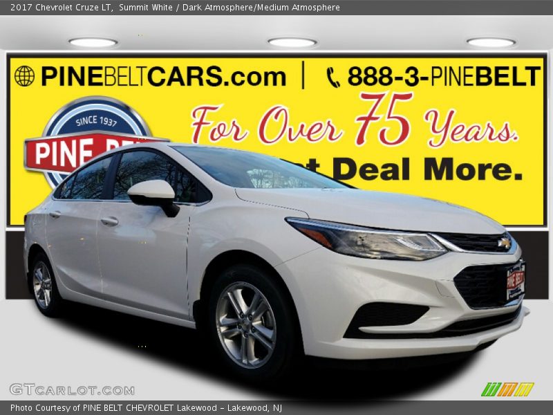 Summit White / Dark Atmosphere/Medium Atmosphere 2017 Chevrolet Cruze LT
