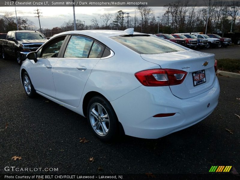 Summit White / Dark Atmosphere/Medium Atmosphere 2017 Chevrolet Cruze LT