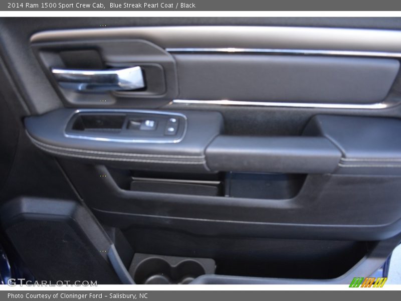 Blue Streak Pearl Coat / Black 2014 Ram 1500 Sport Crew Cab