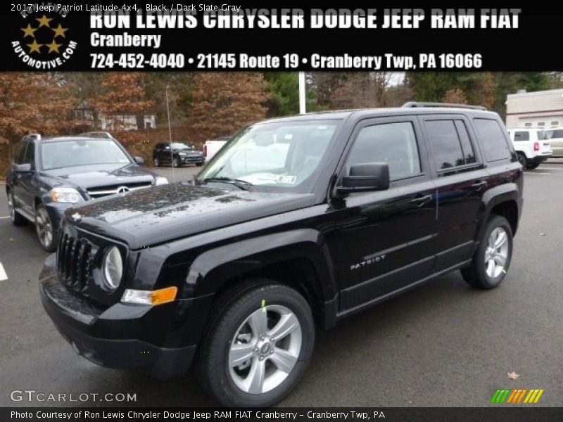 Black / Dark Slate Gray 2017 Jeep Patriot Latitude 4x4