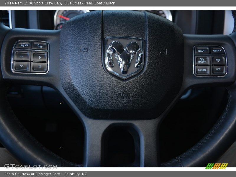 Blue Streak Pearl Coat / Black 2014 Ram 1500 Sport Crew Cab