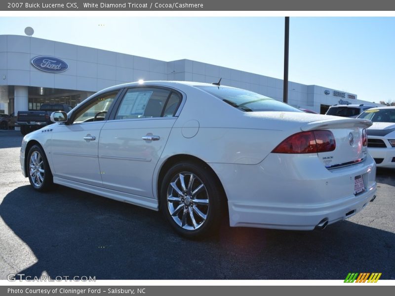 White Diamond Tricoat / Cocoa/Cashmere 2007 Buick Lucerne CXS