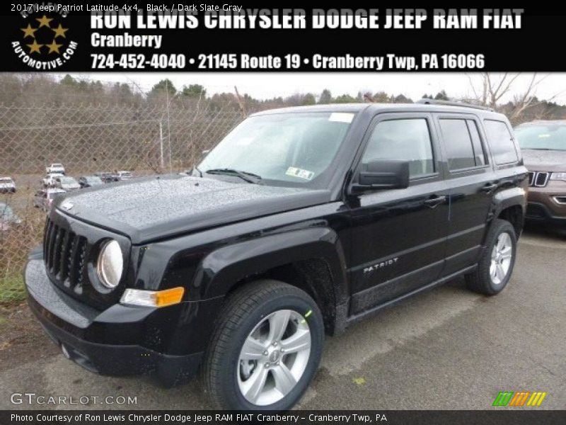 Black / Dark Slate Gray 2017 Jeep Patriot Latitude 4x4